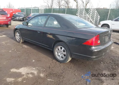 2001 Honda Civic Ex z USA, uszkodzony, nr VIN 1HGEM22991L108104